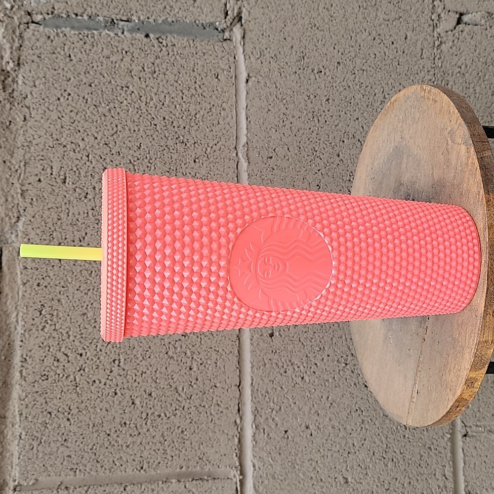 Starbucks 24 oz studded cup with straw